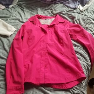 Womens Columbia pink omnishade shirt size M